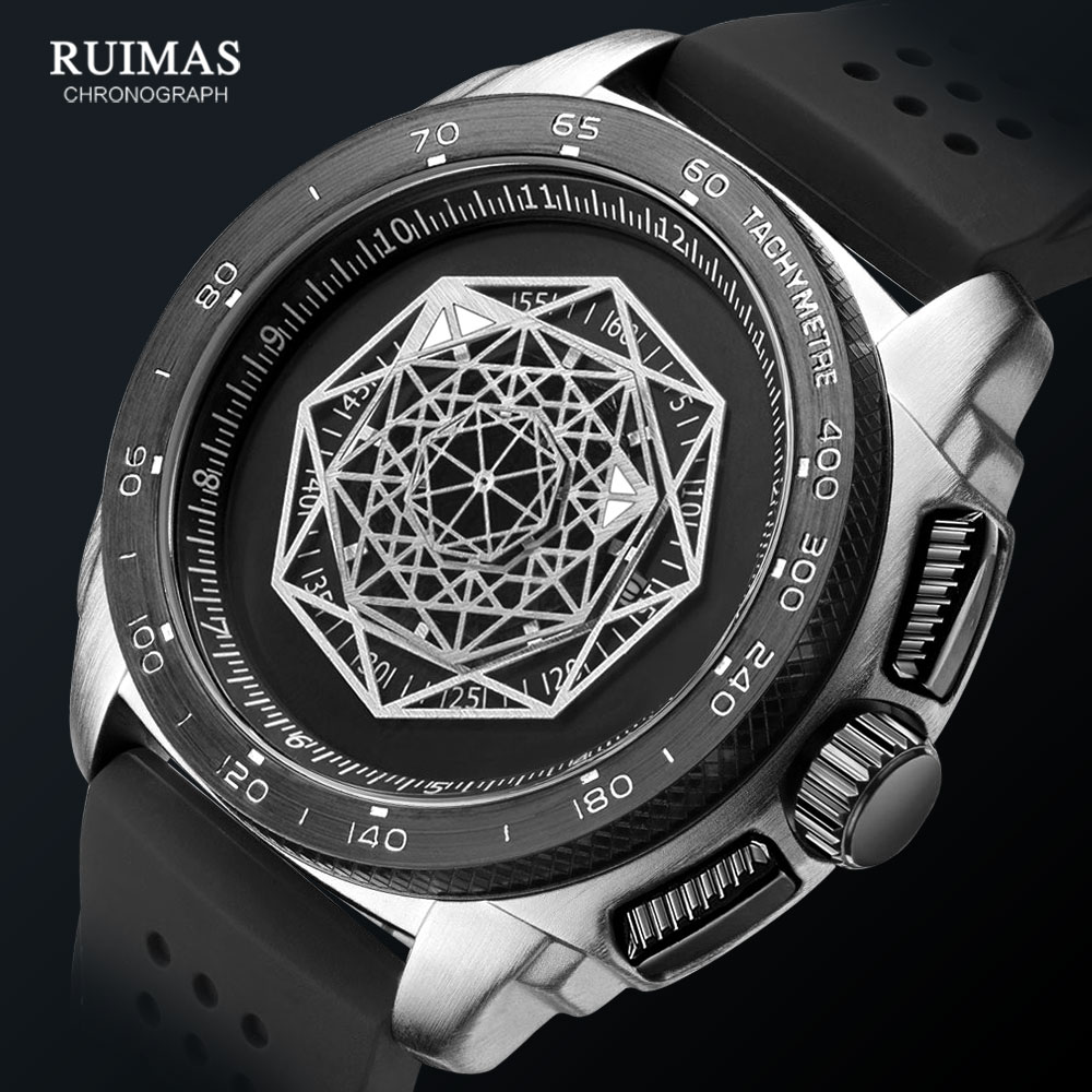 Luxury Watch Green Dial - MEGIR & RUIMAS Fashion Man Sport