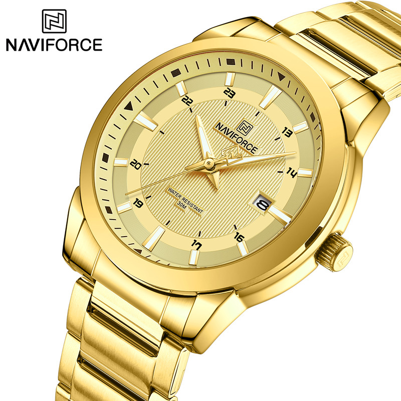 Luxury Watch Green Dial - 2024 Top Brand NAVIFORCE Mens Watches