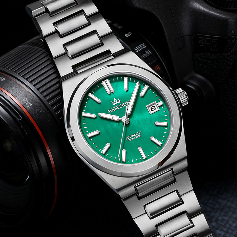 ADDIESKIN K008 Green Mother of - Luxury Watch Green Dial ulasan dan harga