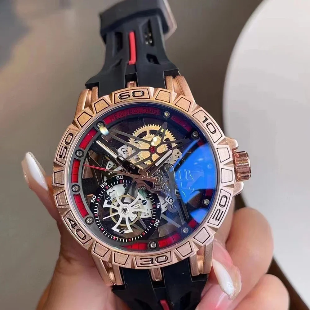 3D Quartz Watches Men Luxury C - Luxury Watch With Rubber Strap ulasan dan harga