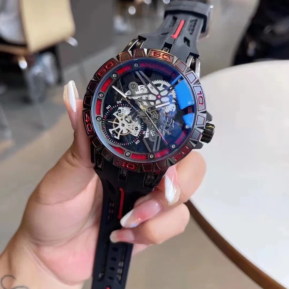 3D Quartz Watches Men Luxury C - Luxury Watch With Rubber Strap ulasan dan harga