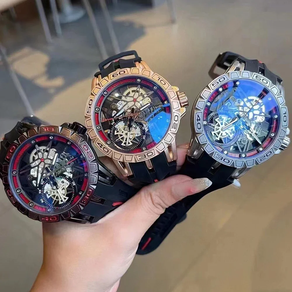 3D Quartz Watches Men Luxury C - Luxury Watch With Rubber Strap ulasan dan harga
