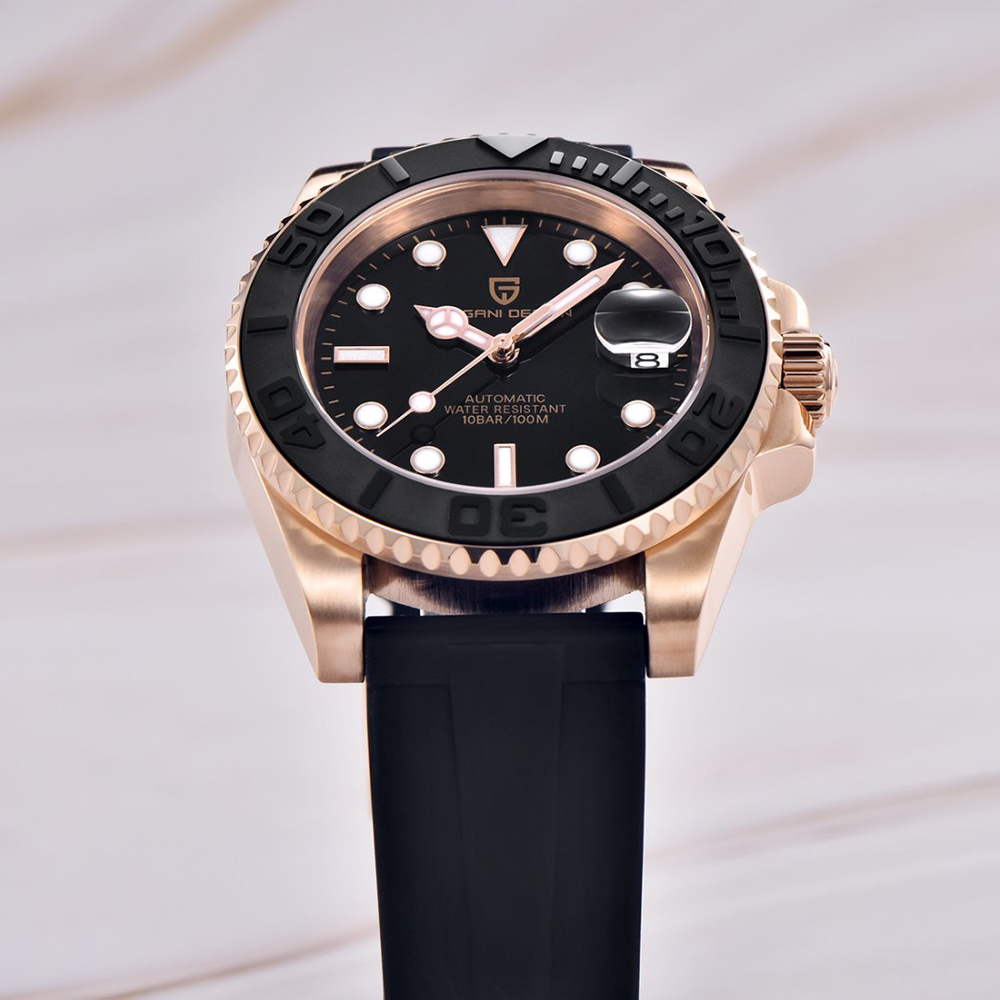 PAGANI DESIGN Automatic Watch  - Luxury Watch With Rubber Strap ulasan dan harga