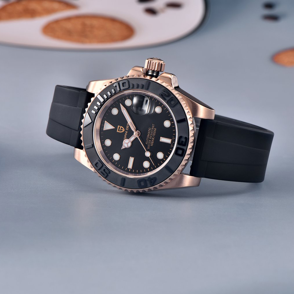 PAGANI DESIGN Automatic Watch  - Luxury Watch With Rubber Strap ulasan dan harga