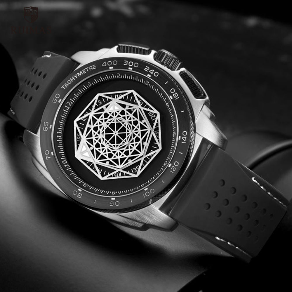MEGIR & RUIMAS Fashion Man Spo - Luxury Watch Green Dial ulasan dan harga