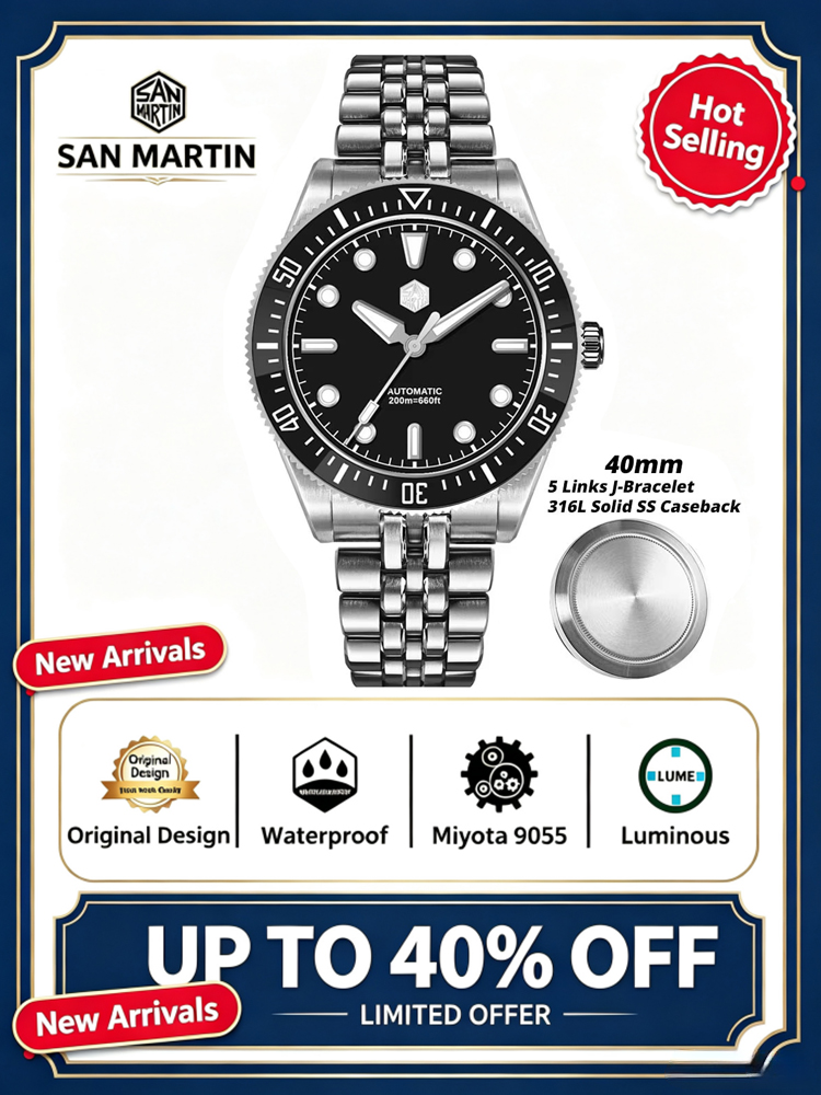 San Martin 2026 New SN0148 40m - Luxury Watch G Shock ulasan dan harga