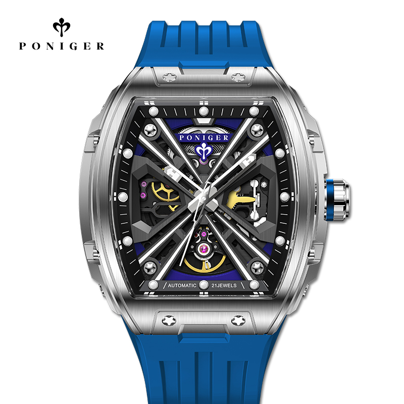PONIGER Luxury Automatic Mecha - Luxury Watch On Rubber Strap ulasan dan harga