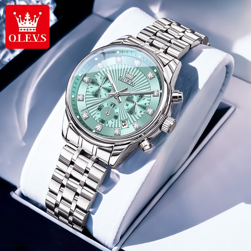 OLEVS Womens Watches Fashion L - Luxury Watch Green Dial ulasan dan harga