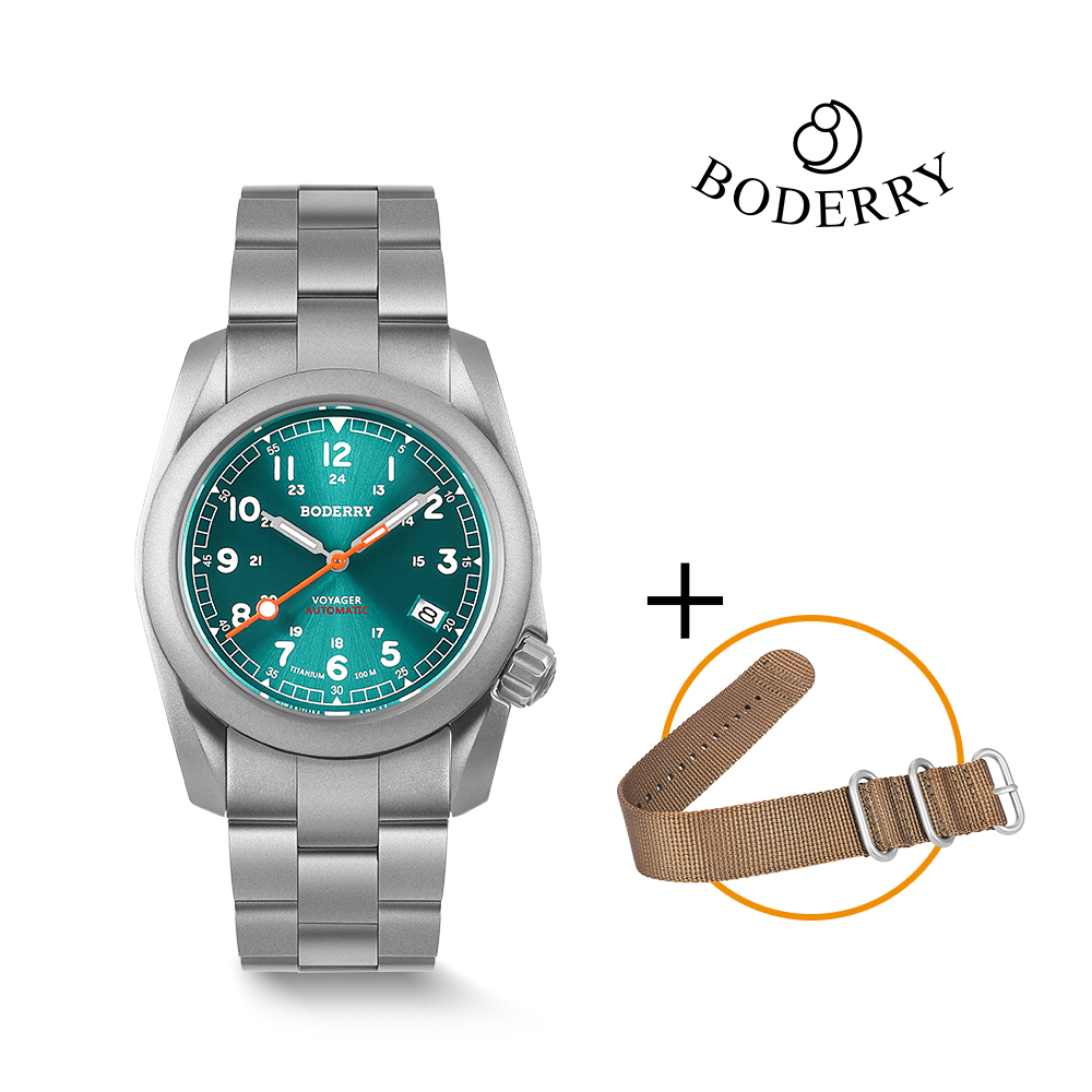 Boderry Field Watches Titanium - Luxury Watch With Rubber Strap ulasan dan harga