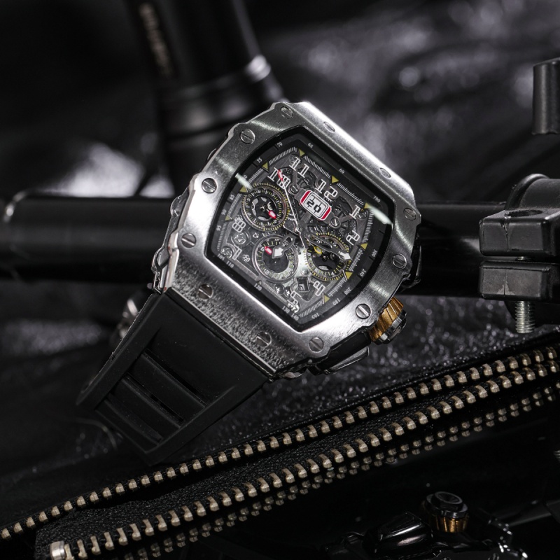 Fully automatic mechanical wat - Luxury Watch With Rubber Strap ulasan dan harga