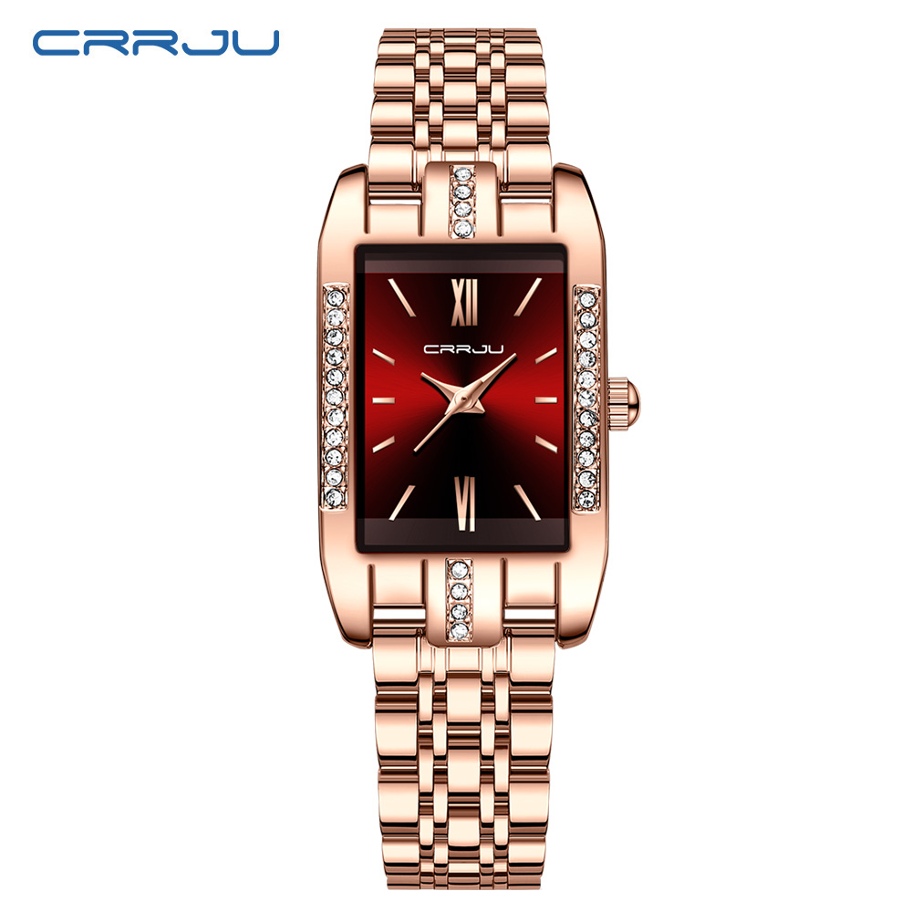 CRRJU Luxury Square Watch for  - Lux Watch ulasan dan harga