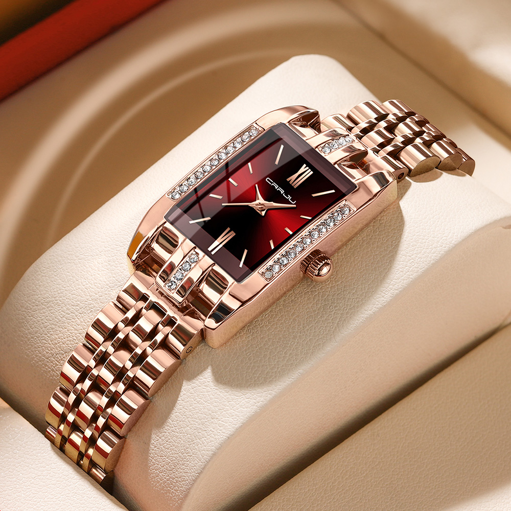 CRRJU Luxury Square Watch for  - Lux Watch ulasan dan harga
