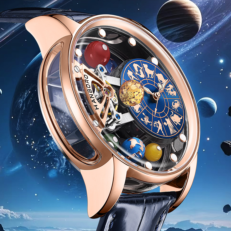 Starry Sky Watch Men's Skeleto - Luxury Watch With Rubber Strap ulasan dan harga