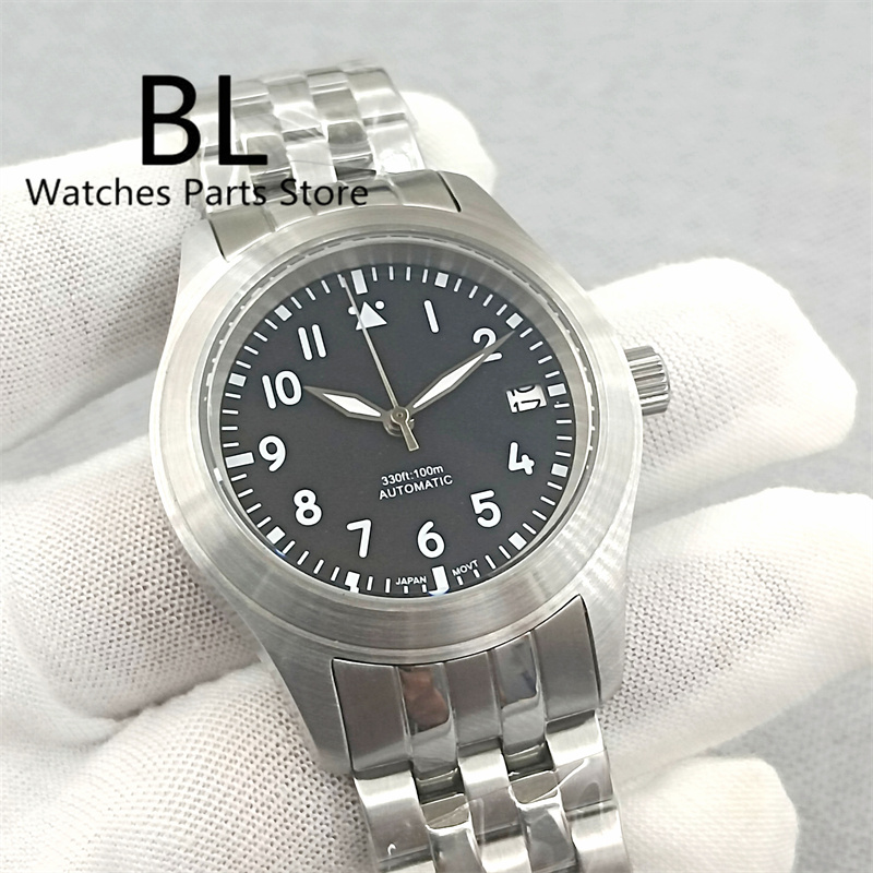 BLIGER 36mm/39mm Pilot Style N - Luxury Watch Green Dial ulasan dan harga