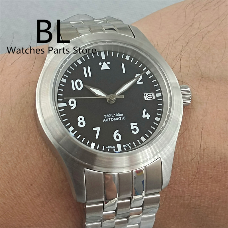 BLIGER 36mm/39mm Pilot Style N - Luxury Watch Green Dial ulasan dan harga