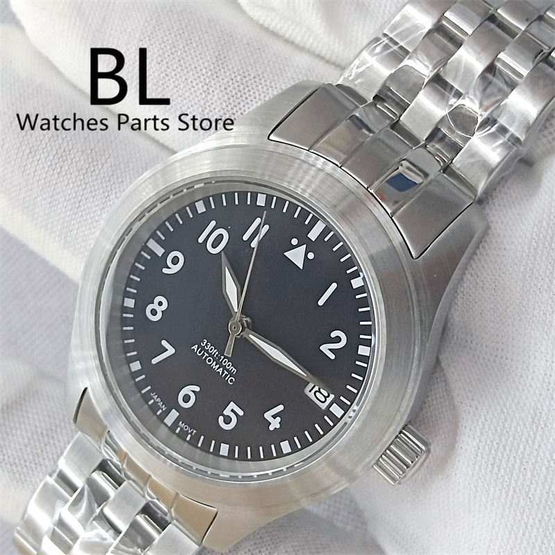BLIGER 36mm/39mm Pilot Style N - Luxury Watch Green Dial ulasan dan harga
