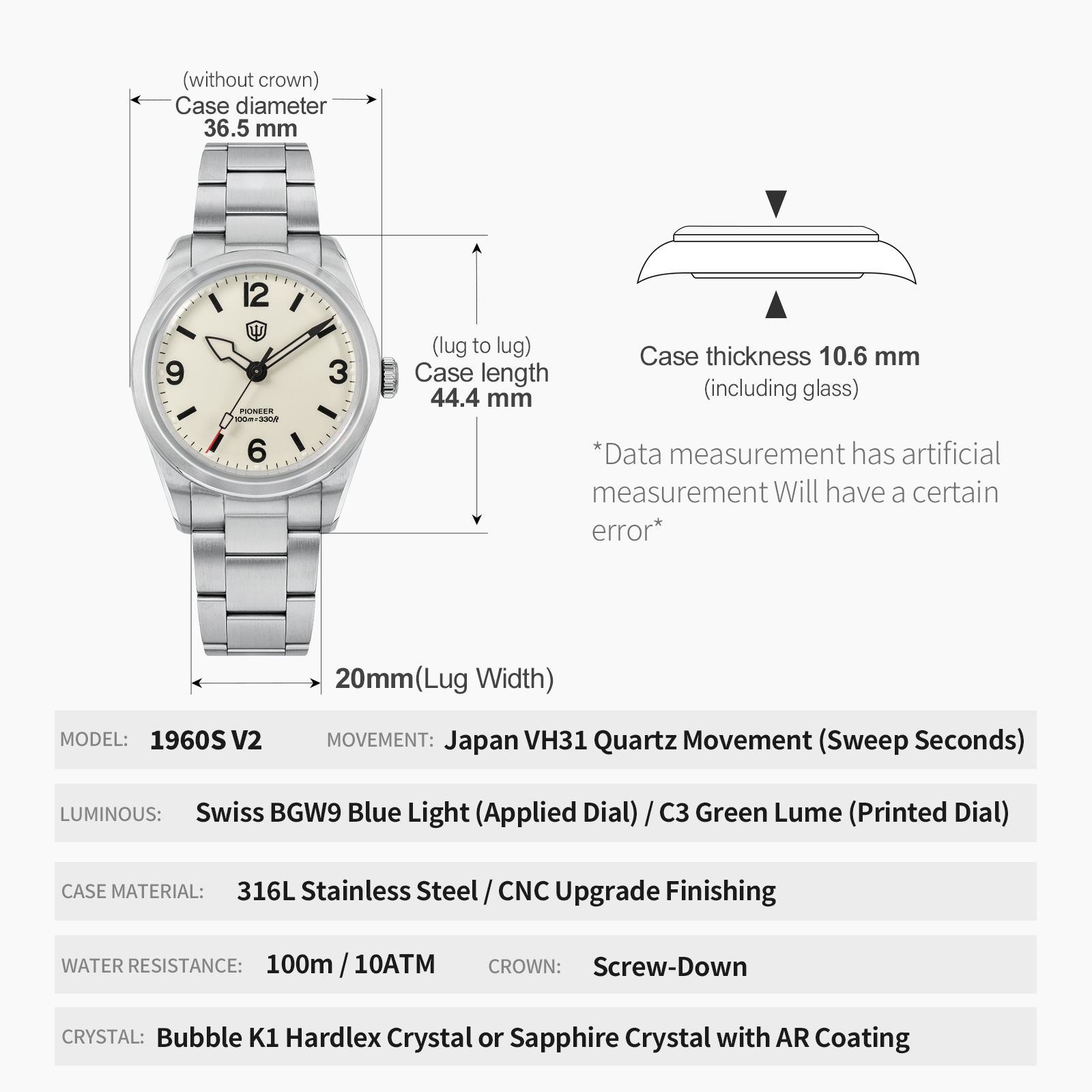 Watchdives WD1960S V2 Vintage  - Luxury Watch Green Dial ulasan dan harga